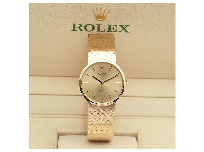 Rolex Reloj manual unisex Cellini Coin Gold Small Naranja - vista 2