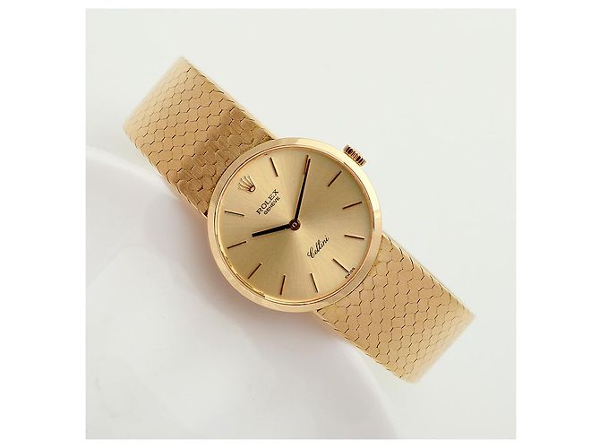 Rolex Reloj manual unisex Cellini Coin Gold Small Naranja - vista 21