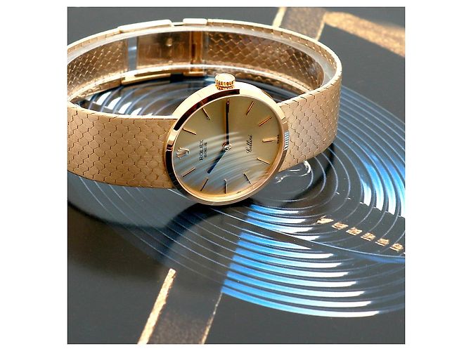 Rolex Reloj manual unisex Cellini Coin Gold Small Naranja - vista 24