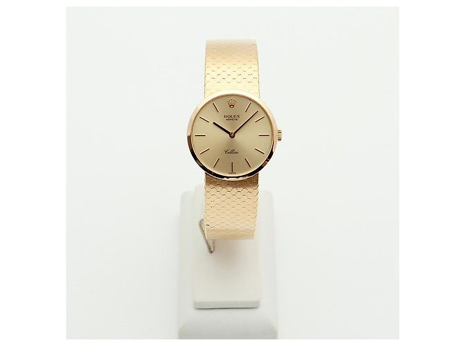Rolex Reloj manual unisex Cellini Coin Gold Small Naranja - vista 3