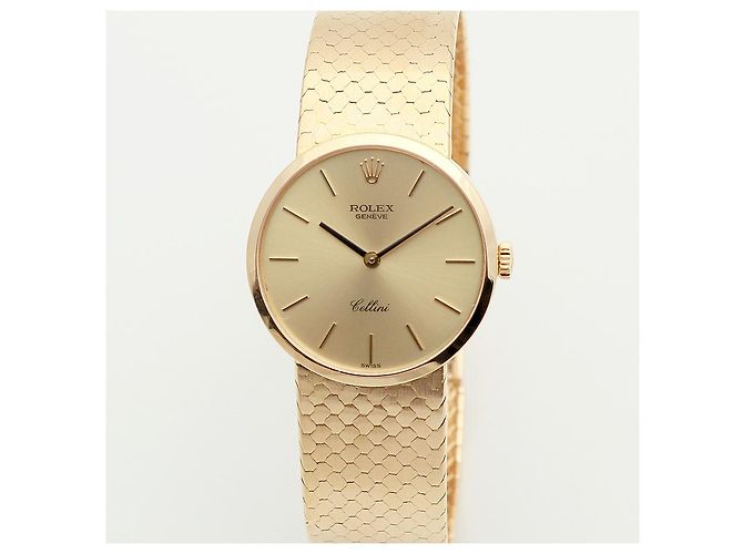 Rolex Reloj manual unisex Cellini Coin Gold Small Naranja - vista 8