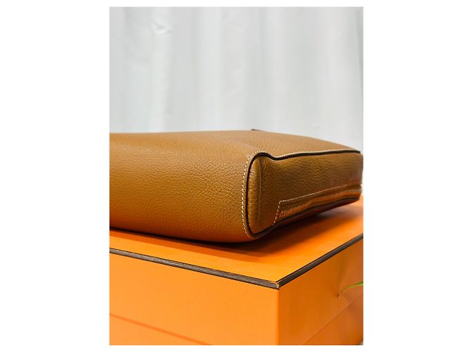 Hermès Victoria Light Camel Gold Stamp Marrone - vista 7