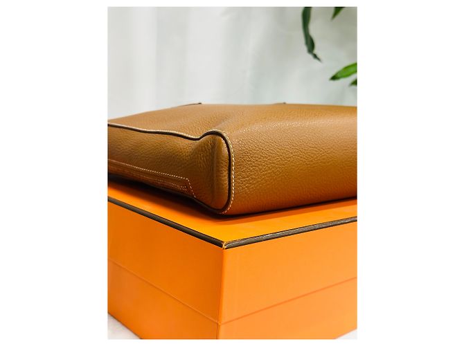 Hermès Victoria Light Camel Gold Stamp Marrone - vista 8
