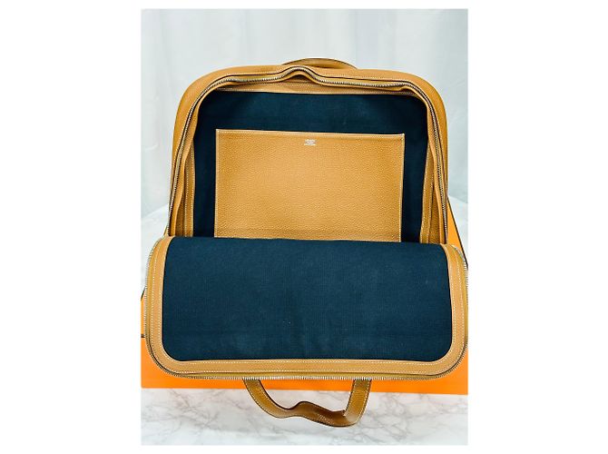 Hermès Victoria Light Camel Gold Stamp Marrone - vista 9