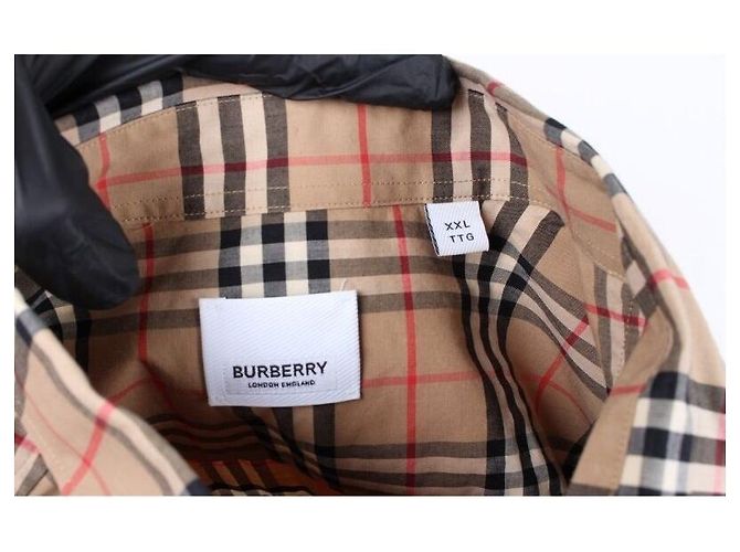 Burberry Check-Hemd aus Baumwolle Archive Beige XXL Braun - Ansicht 6