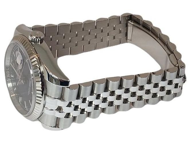 Rolex Orologio nascosto da uomo Datejust Bracciale Jubilee Blu - vista 5