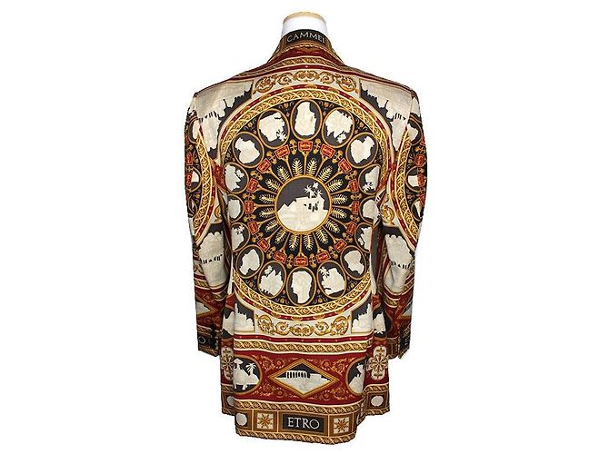 Etro Wolljacke mit Cameo-Print Rot - Ansicht 2