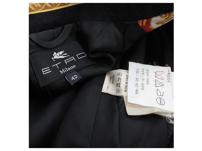 Etro Wolljacke mit Cameo-Print Rot - Ansicht 3