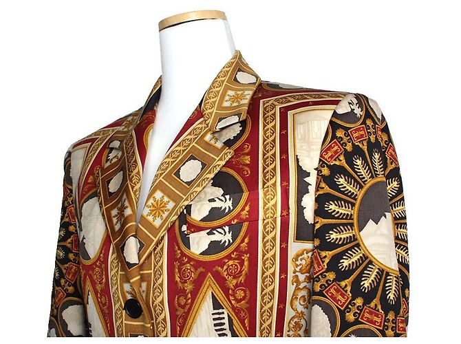 Etro Wolljacke mit Cameo-Print Rot - Ansicht 4