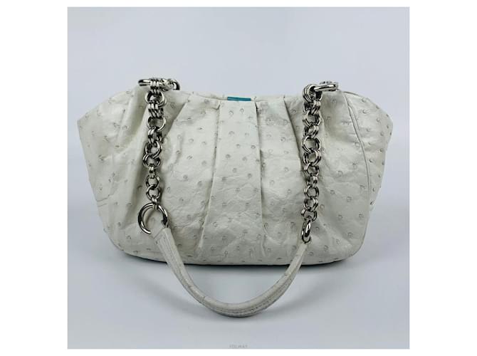 Borsa a Spalla con Catena Prada Bianco - vista 2
