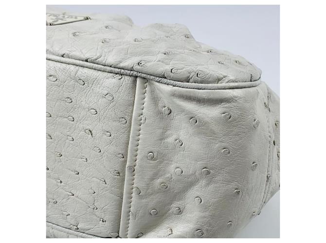 Borsa a Spalla con Catena Prada Bianco - vista 7