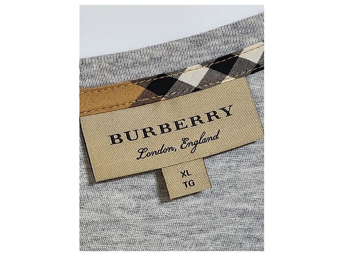 Burberry T-shirt ricamata XL Gray Knight Marrone - vista 2