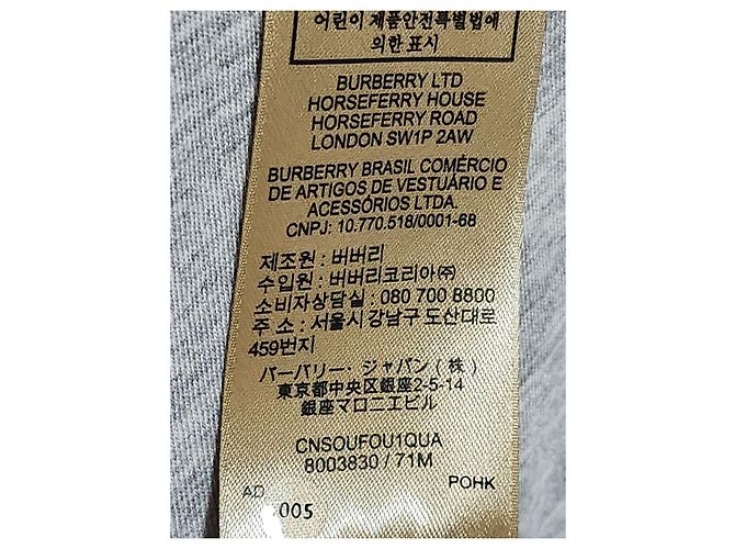 Burberry T-shirt ricamata XL Gray Knight Marrone - vista 5