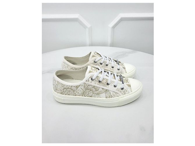 Dior Work and Garden bestickte Sneaker Silber - Ansicht 4