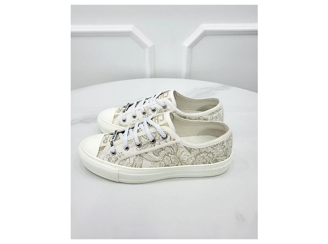 Dior Work and Garden bestickte Sneaker Silber - Ansicht 5