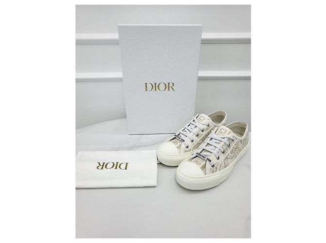 Dior Work and Garden bestickte Sneaker Silber - Ansicht 7