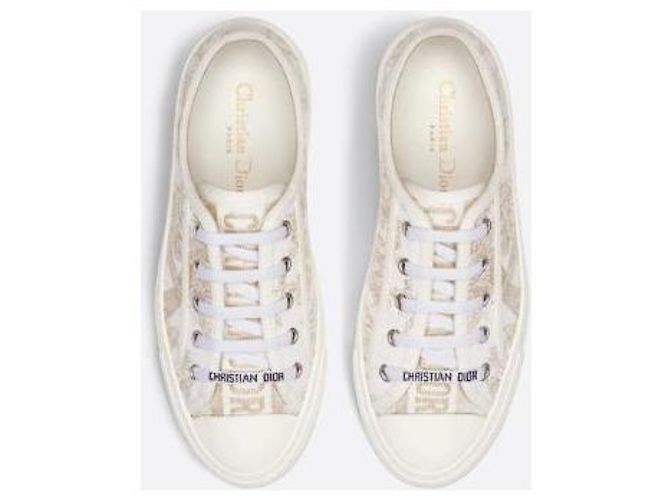 Dior Work and Garden bestickte Sneaker Silber - Ansicht 9