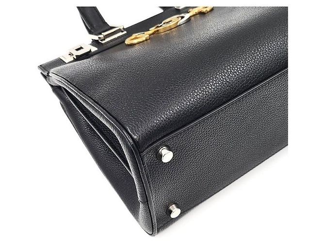 Gucci Borsa Jumi Top Handle Small Nero - vista 7