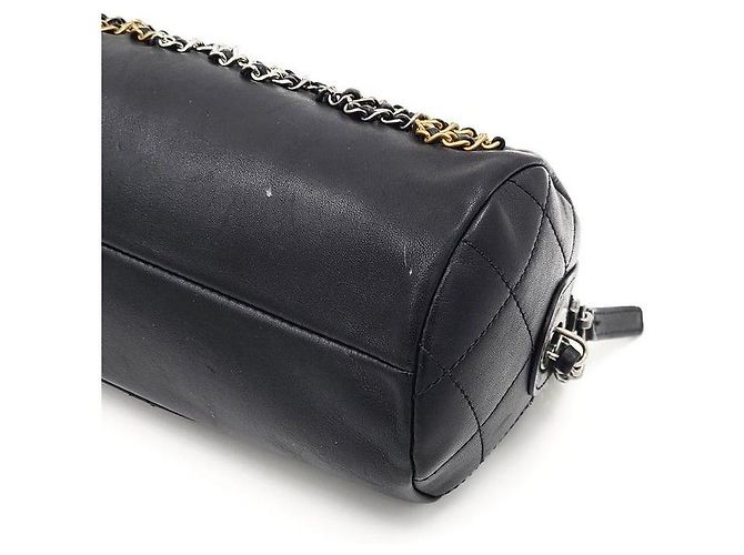 Chanel Bolso Bowling Logo Quilting Small Negro - vista 6