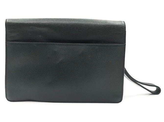 Louis Vuitton Clutch Taiga Serenga Verde - vista 6