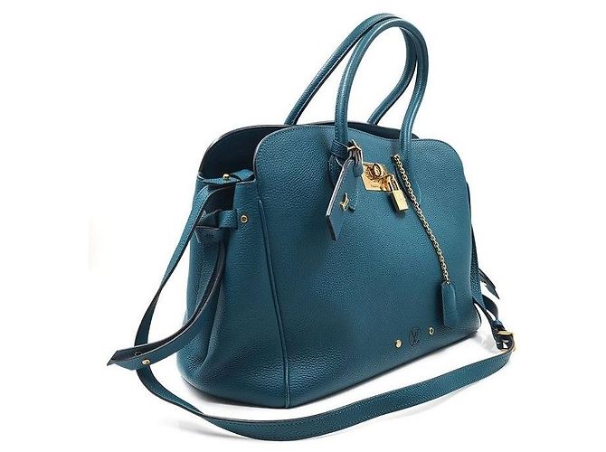 Louis Vuitton Borsa Mila MM Blu - vista 3