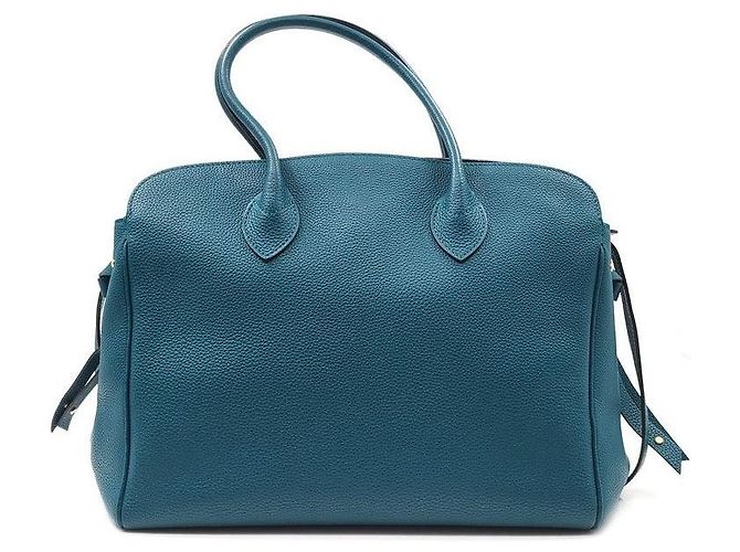 Louis Vuitton Borsa Mila MM Blu - vista 4
