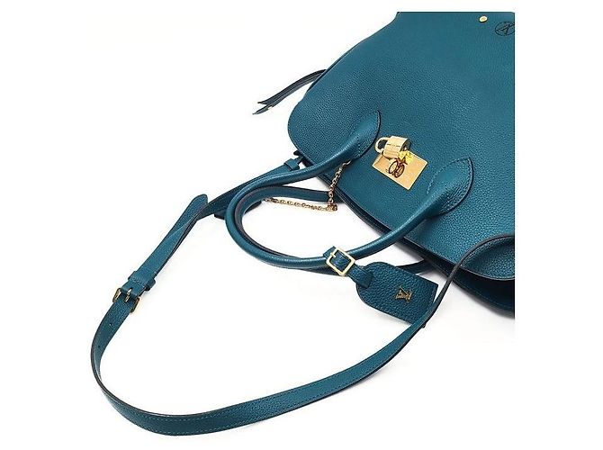 Louis Vuitton Borsa Mila MM Blu - vista 5