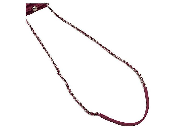 Chanel Mini borsa a tracolla con catena in agnello Rosa - vista 5
