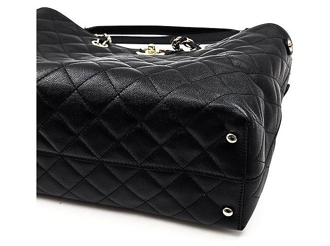 Chanel Borsa a Spalla Caviar Timeless Chain Nero - vista 6