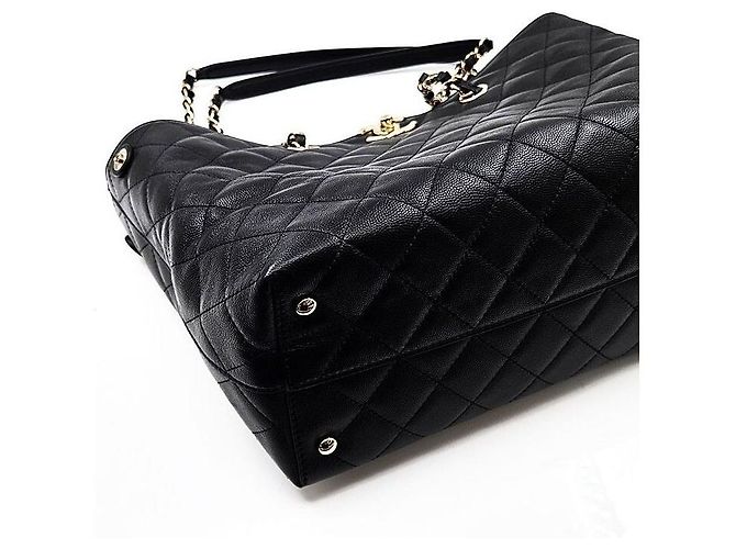 Chanel Borsa a Spalla Caviar Timeless Chain Nero - vista 7