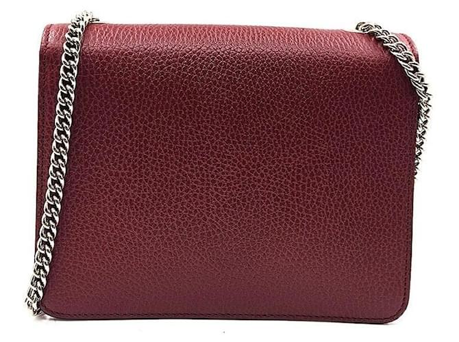 Gucci Borsa a tracolla Interlocking GG Rosso - vista 4