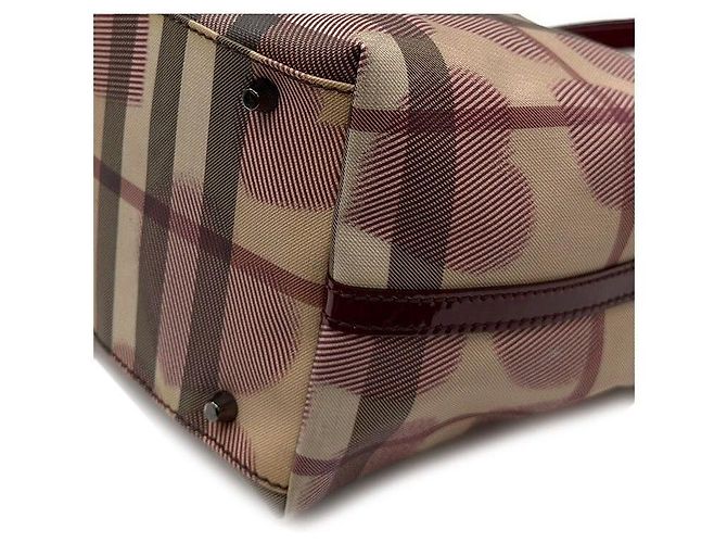 Burberry Borsa Shopper Nova Check Heart Rosso - vista 7
