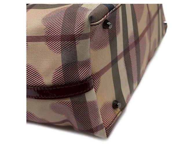 Burberry Borsa Shopper Nova Check Heart Rosso - vista 8