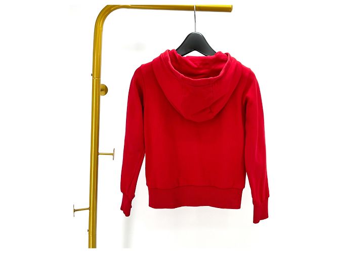Felpa con cappuccio Moncler Big Logo Kids Rossa Rosso - vista 2