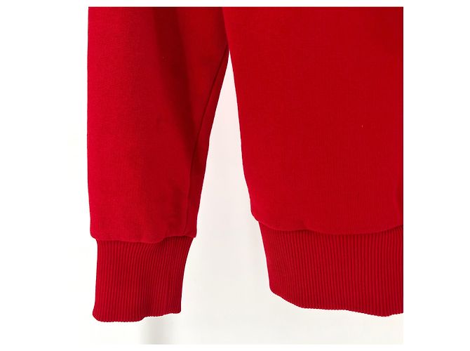 Felpa con cappuccio Moncler Big Logo Kids Rossa Rosso - vista 7