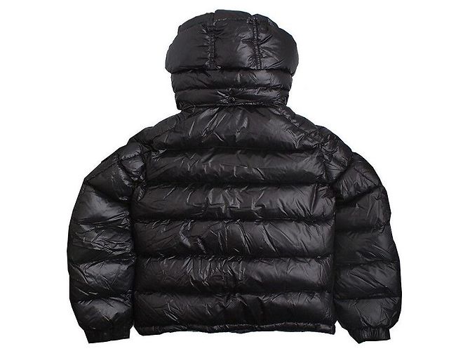 Moncler Blouson matelassé en duvet d'oie noir pour enfants, âge Marron - vue 2