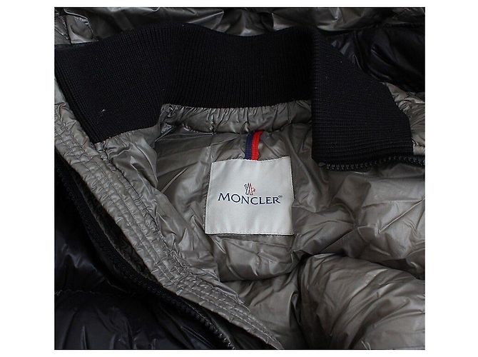 Moncler Blouson matelassé en duvet d'oie noir pour enfants, âge Marron - vue 4