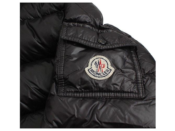 Moncler Blouson matelassé en duvet d'oie noir pour enfants, âge Marron - vue 6