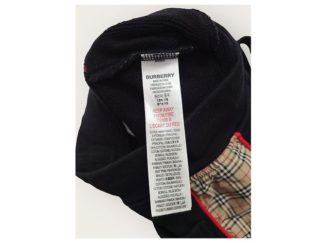 Burberry Short de algodón para bebé con panel lateral negro - vista 5