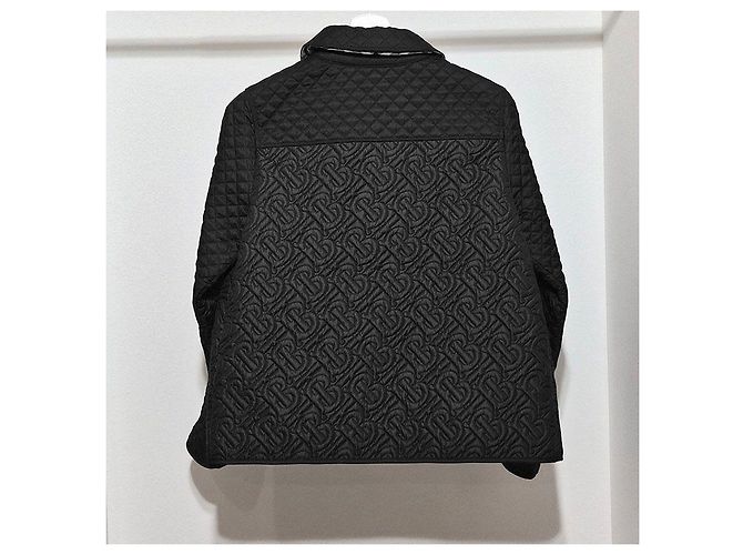 Burberry Kids Monogram Quilted Panel Jacket Black - view 3