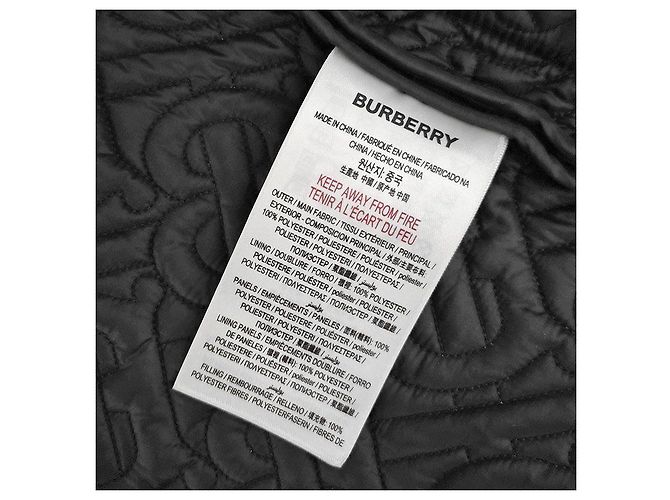Burberry Kids Monogram Quilted Panel Jacket Black - view 7