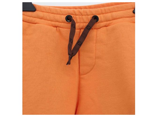 Fendi Pantaloncini in cotone per junior Arancione - vista 2