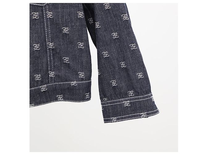 Fendi Giacca di jeans junior per bambini Blu - vista 3