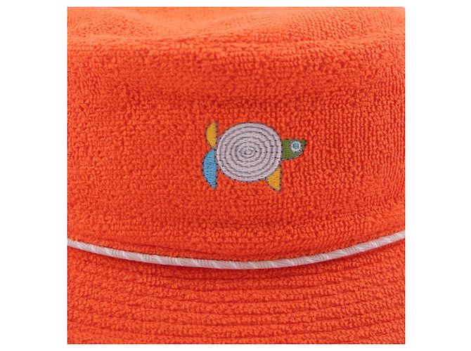 Hermès Bucket Hat Animaux Nattes Rosso - vista 8