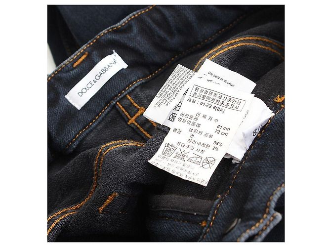 Dolce & Gabbana Kinder Jeanshose in Anthrazitgrau Braun - Ansicht 3