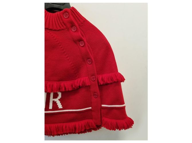 Dior Wollstrick für Kinder Rot - Ansicht 8