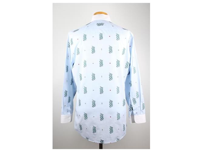 Gucci Schlangenhemd Blau - Ansicht 4