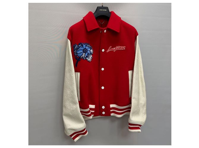 Louis Vuitton Psychedelic Flower Embroidered Varsity Blouson Jacket - view 3