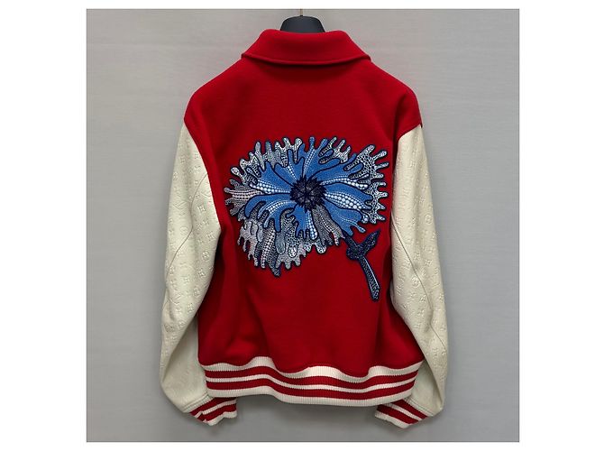 Louis Vuitton Psychedelic Flower Embroidered Varsity Blouson Jacket - view 5