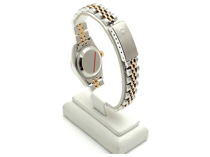 Rolex Orologio Datejust da donna con quadrante in oro champagne e diamanti, combinato, con garanzia D'oro - vista 6